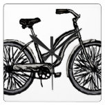 Bicycle Line Drawing Clock. Pick your color!