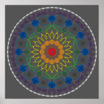 Bicycle Mandala 2 Poster