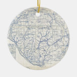 Bicycle Map of Wisconsin (1897) Ornaments