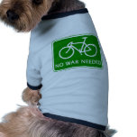 Bicycle No War Needed Products Pet Tee Shirt