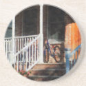 Bicycle on Porch coaster