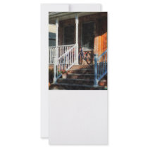 Bicycle on Porch Rack Card