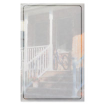 Bicycle on Porch Stationery Paper