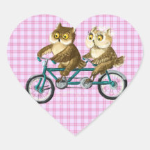 Bicycle owls sticker