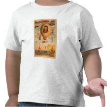 Bicycle Parachute act in mid-air Theatre Tshirts