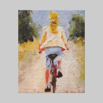 Bicycle Pedaler Canvas Print canvas prints