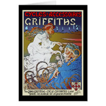 Bicycle Poster Advertisement: Griffiths Cycles cards by VintageCabaret Bicycle Poster Advertisement: Griffiths Cycles cards