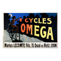 Bicycle Poster: Cycles Omega posters by VintageCabaret Bicycle Poster: Cycles Omega posters