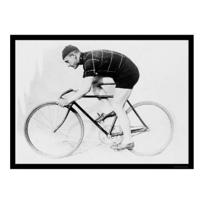 Bicycle Racer, Norman Anderson 1914 Poster by lc_vintagephotos