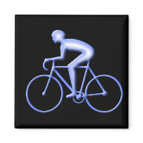 Bicycle Racing in Blue magnets by mainstay Bicycle Racing in Blue magnets
