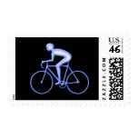 Bicycle Racing in Blue postage