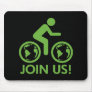Bicycle Recycle Green Join Mouse Mat