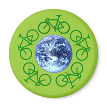 Bicycle Recycle Products magnets by BicycleFun Bicycle Recycle Products magnets