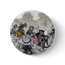 Bicycle Riding Cats Pin