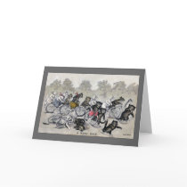 Bicycle Riding Cats Greeting Card