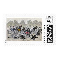 Bicycle Riding Cats Postage