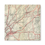 Bicycle Roads in New York and Conneticut 2 Fridge Magnets