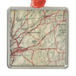 Bicycle Roads in New York and Conneticut 2 Christmas Ornament