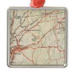 Bicycle Roads in New York and Conneticut 5 Christmas Tree Ornament