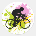 Bicycle Round Sticker