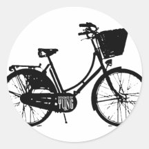 Bicycle Round Sticker