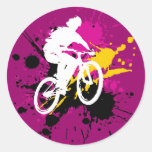 Bicycle Round Stickers