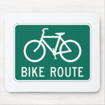 Bicycle Route Mousepad by lizardkg Bicycle Route Mousepad