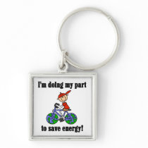 Bicycle Save Energy T-shirts and Gifts Key Chains