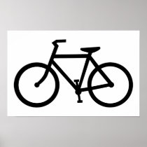 bicycle silhouette posters