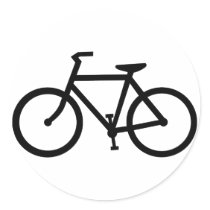 bicycle silhouette stickers