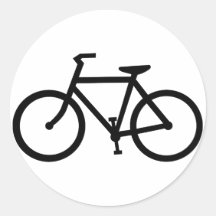 bicycle silhouette stickers