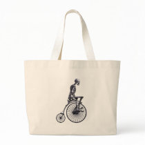 Bicycle Skeleton Tote Bags