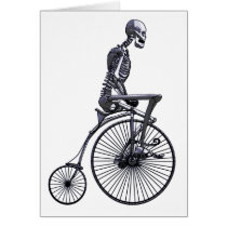 Bicycle Skeleton Greeting Cards