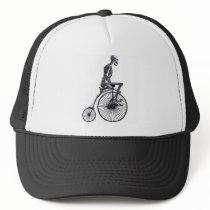 Bicycle Skeleton Trucker Hats