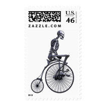 Bicycle Skeleton Stamp