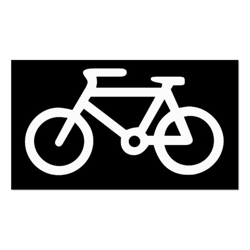 Bicycle Symbol Business Cards (front side)