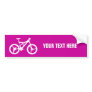 Bicycle template bumper sticker