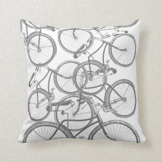 Bicycle throw pillow