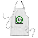 Bicycle Traffic Highway Sign aprons
