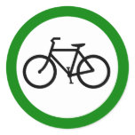 Bicycle Traffic Highway Sign stickers