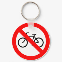 Bicycle Traffic Prohibited Highway Sign keychains by wesleyowns Bicycle Traffic Prohibited Highway Sign keychains