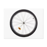 Bicycle wheel postcard