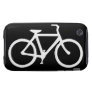 Bicycle: White on Black Iphone 3 Tough Cover