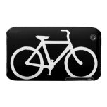 Bicycle: White on Black Iphone 3 Cases