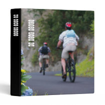 Bicycles and hydrangeas binders