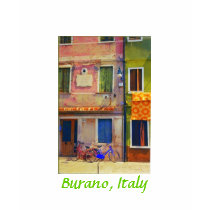 Bicycles in Burano Italy Tee Shirt Tshirt T-shirt
