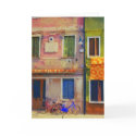 Bicycles in Burano Italy Venice Greeting Card