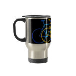 Bicycles in three colors coffee mug