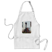 Bicycles in Yard Aprons