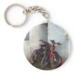 Bicycles in Yard Key Chains